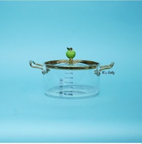 Resim Mon Amour Cam Tencere 3,5 Lt Şeffaf 