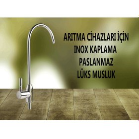 Resim Su Arıtma Cihazı İçin Inox Lüks Musluk Paslanmaz Model Musluk 