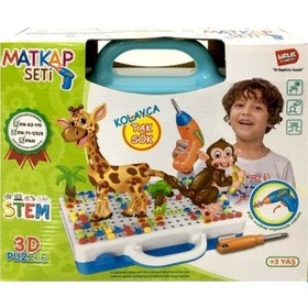 Resim Eğitici 340 Parça 3d Yaratıcı Matkaplı Tamir Seti Oyuncak Sök Ta 