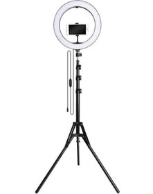 Resim ACARD Lrsm Led Işıklı Ring Light Tripod Adaptörlü Selfie Makyaj Işığı Youtuber & Kuaför Çekim Işığı 