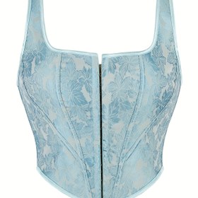 Resim Kadınlar İçin Tam Vücut Şekillendirici Korse Üst - Göğüs Destekli, Düzgün Elbise Gibi Oturan Sırt Butonlu Tasarım, Kolsuz/Strapless Giyim (Tel Olmadan) - Davetliler, Çıkış Balosu ve Özel Etkinlikler için Elde Yıkanabilir, Şık 