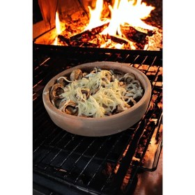 Resim Kahverengi Toprak Mantar Güveci 22X3 Cm, Şık ve Dayanıklı Tasarım 