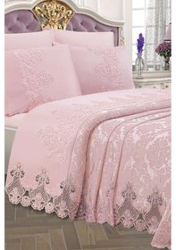 Resim Çeyizlik Pike Takımı Dubai Pudra Pudra 