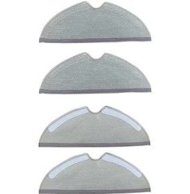 Resim Roborock s5 Max S6 Serileri Uyumlu Mop Fiber Bezi 4'lü (4 Adet) 