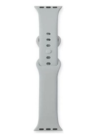 Resim Apple Uyumlu Watch Series 1/2/3 38mm Yumuşak Hafif Silikon Kordon Kayış 