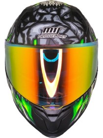 Resim Mts M-910 Skull Güneş Vizörlü Dot/Ce Onaylı Full Face Motosiklet Kaskı Çok Renkli 