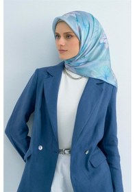 Resim Armine Saf İpek Sura Eşarp-2026 İlkbahar-yaz- 950500d Mavi 