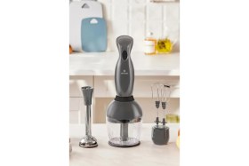 Resim Özbience 3'lü Blender Seti, 1000W, Space Gray, Çok Fonksiyonlu ve Dayanıklı 