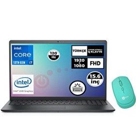 Resim Dell Vostro 3530 i7-1355U 15.6" 32 GB RAM 512 GB SSD 120Hz Ubuntu Laptop - Mouse N1601PVNB3530U 022 