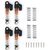 Resim Geeroyoo 4 Adet Scx24 Axı90081 Rc Araç İçin Alüminyum Amortisör - Yüksek Performanslı Şok Emici 