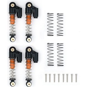 Resim Geeroyoo 4 Adet Scx24 Axı90081 Rc Araç İçin Alüminyum Amortisör - Yüksek Performanslı Şok Emici 