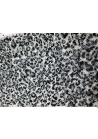 Resim Pullu Zebra Desen Peluş Kumaş ,üst Giyim, Dekor,runner Kumaşı Beyaz - Siyah 