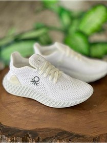 Resim Benetton Beyaz Kadın Spor Ayakkabı BN30009 