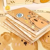 Resim 30 Adet Sevimli Kapibara Mini Defter, Elastik Kapatmalı, Düz Çizgili Cep Defterleri, Ofis, Yapılacaklar Listesi, Yazma, Notlar ve Hareket Halindeyken Organizasyon İçin 