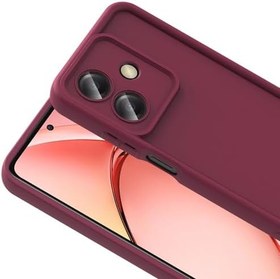 Resim PSR Aksesuar Ananas Serisi Kılıf | Kamera Korumalı Kapak | Şık Minimalist Tasarım & Darbeye Dayanıklı Koruma (Mürdüm, İnfinix Hot 30) 