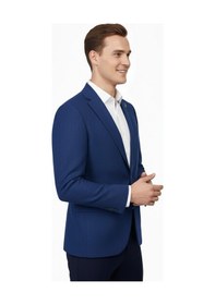 Resim Suitmen Erkek Tek Spor Ceket Çift Yırtmaçlı Bgl-st04982 İndigo 