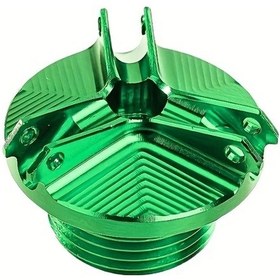 Resim Cloudstore Suzukı Motorcycle Yağ Kapak Green 6061 Alüminyum Kolay Temizlik 