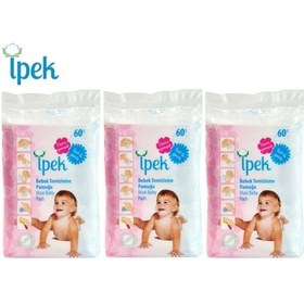 Resim İpek Bebek Temizleme Pamuğu 3 x 60'lı 