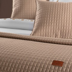 Resim PASIONI - Satin - Elegante - Camel Double Bed Runner Set 