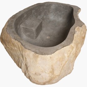 Resim Riverstone Yuvarlak Basamaklı Taş Küvet 200 cm 