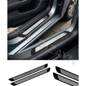 Resim Ack Dizayn Toyota Corolla Cross Tüm Modeller Uyumlu Premium Krom Kapı Eşiği A+ 