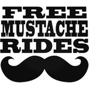 Resim Genel Markalar Free Mustache Rides Oto Motor Laptop Duvar Folyo Sticker 70x56 cm 