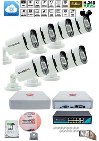 Resim 7'li Güvenlik Ip Kamera Seti - Kdj-7s-4w-p-ıp-v0 