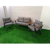 Resim Store Metal Çay Seti Koltuk Takımı 2+1+1 Balkon Takımı Bahçe Mobilyaları 