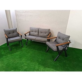 Resim Store Metal Çay Seti Koltuk Takımı 2+1+1 Balkon Takımı Bahçe Mobilyaları 
