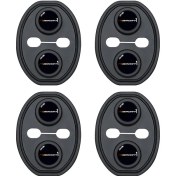 Resim Gateesat Siyah 4 Parça Araç Kapı Kilidi Koruyucu Seti Audi Mercedes Vw Ford Antiscratch 