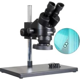 Resim Nacario Weko WK-22481 3.5-90X Manuel Büyüteç - Trikoküler Mikroskop 