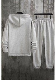 Resim Uyguntarz Unisex Arizona Baskılı Eşofman Takımı Gri 