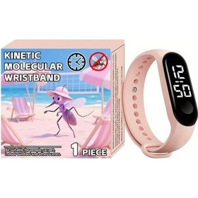 Resim Sunshine022 Light Pink Elektronik Spor Bilekliği, Dokunmatik Ekran Fitness Hediyesi Unisex Diğer 
