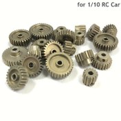 Resim 1/10 RC Araba Motor Parçaları için M0.6 3.175mm Pinyon Dişli Motoru, 7075 Alüminyum Alaşımlı Metal 13T 14T 15T 16T 17T 18T 19T 20T 21T 22T 23T 24T 25T 26T 27T 28T 29T 30T 31T 32T 33T 