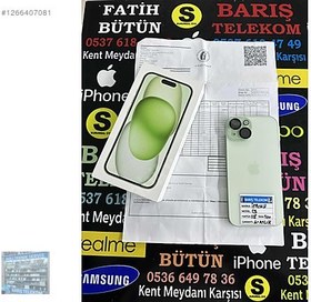 Resim Apple iPhone 15 İkinci El TR | 128 GB | Yeşil 