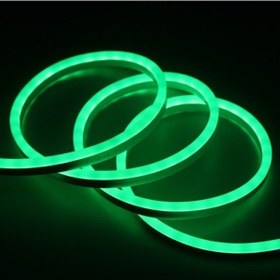 Resim Yeşil Neon Led 220 V Tak Çalıştır 5M 220 Volt 8X16Mm 1S 