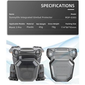 Resim Geekyou Mavic3 Pro İçin Kamera Ve Gimbal Koruyucu Kapağı - Yol Çarpıntılarını Önleyen Hafif Taşınabilir Plastik Aksesuar 