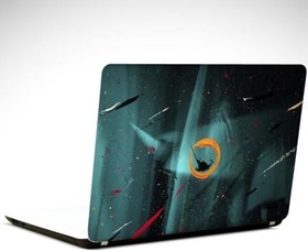 Resim Turuncu Çember Soyut Laptop Sticker 17 inch (39X27CM) 