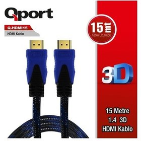 Resim Qport Hdmi To Hdmi 15 M Altın Uçlu Kablo Q-Hdmi15 
