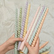 Resim SPMOLD Bükülmüş Spiral Mum Kalıp Seti - DIY Mum Yapımı için Akrilik Geometrik Uzun Çubuk Kalıplar, Kilise & Düğün Süslemeleri için Mükemmel 
