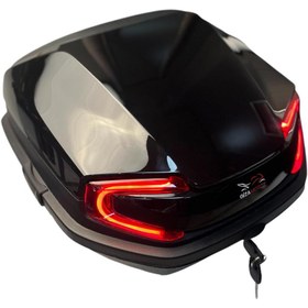 Resim GİZA MOTOR IŞIKLI- SIRT DAYAMALI MOTOSİKLET ÇANTASI METALİK SİYAH 