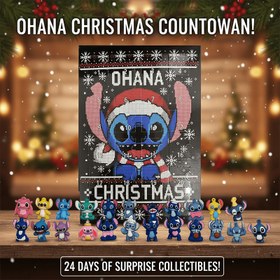 Resim Disney Stitch Noel Advent Takvimi 2025 - Lilo & Stitch Cadılar Bayramı Geri Sayım Takvimi, 24 Adet Sürpriz Figür Modeli, PVC Malzeme, Ev, Okul, Çanta için Koleksiyonluk Hediye, Noel için En İyisi 