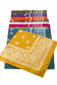 Resim Bijuteri Net Çini Desenli Bandana 50*50 