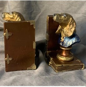 Resim Uretti - Funda 1603 - El Yapımı 2'li Kitap Tutucu Köpek Biblosu 