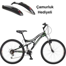 Resim Salcano Hector 26 Jant 21 Vites Çift Amortisörlü Dağ Bisikleti Çamurluk Hediyeli 