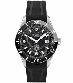 Resim Mont Blanc 1858 Iced Sea Automatic Date 129372 