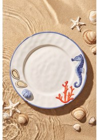 Resim Karaca Deniz Atı Desenli Atlantis Servis Tabağı 25 Cm Renkli 