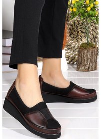 Resim Celira Bordo Günlük Rahat Taban Anne Ayakkabı Hs00320 Bordo 