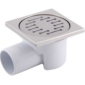 Resim 10X10 Krom Kapaklı Yer Süzgeci 