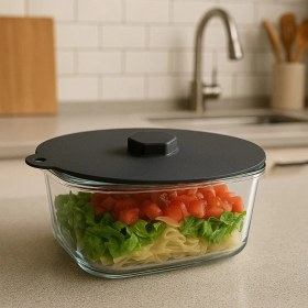 Resim Silikon Vakumlu Kapak-Tencere Tava Saklama Kabı Kapağı 24 cm 